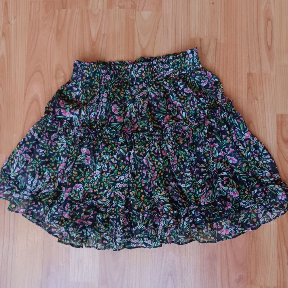 Misa Los Angeles Floral  Whimsigoth Fairy‎ Grunge Mini Skirt Witchy Romantic